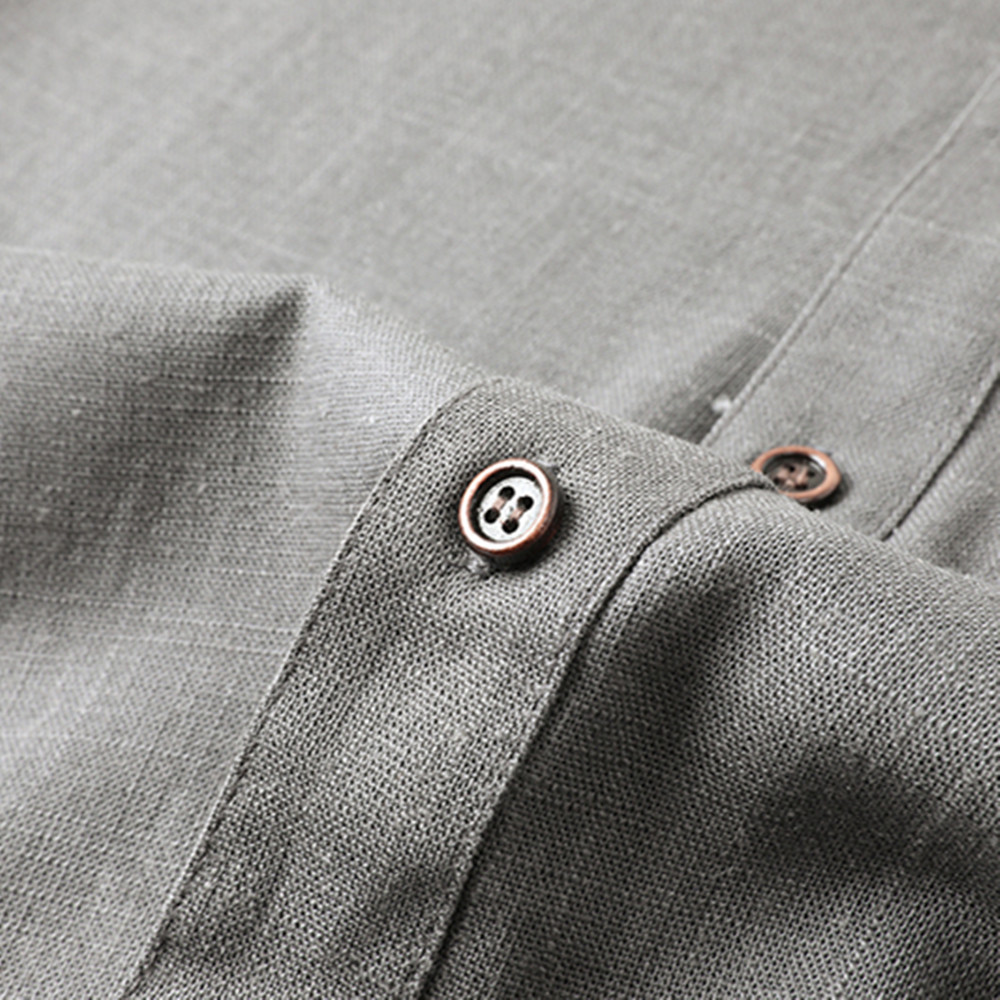 Men's Cotton Linen Tang Suit S - Summer Clothing Men Linen ulasan dan harga