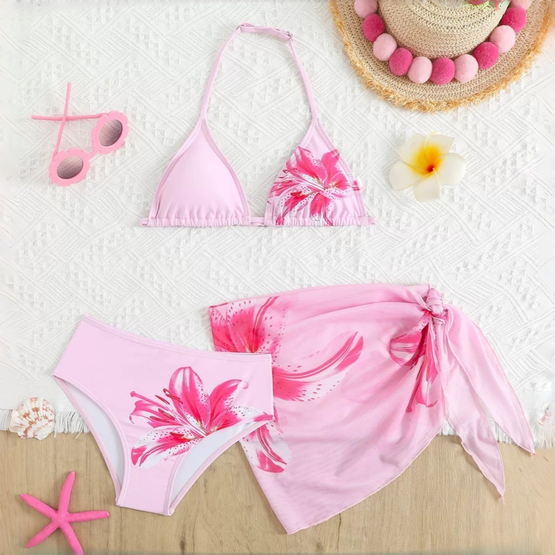 Tween Triangle Bikini Swimsuit - Summer Clothing For Teen Girls ulasan dan harga
