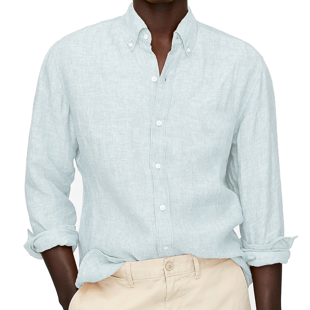 Summer Linen Shirts Custom Mad - Summer Clothing Men Linen ulasan dan harga