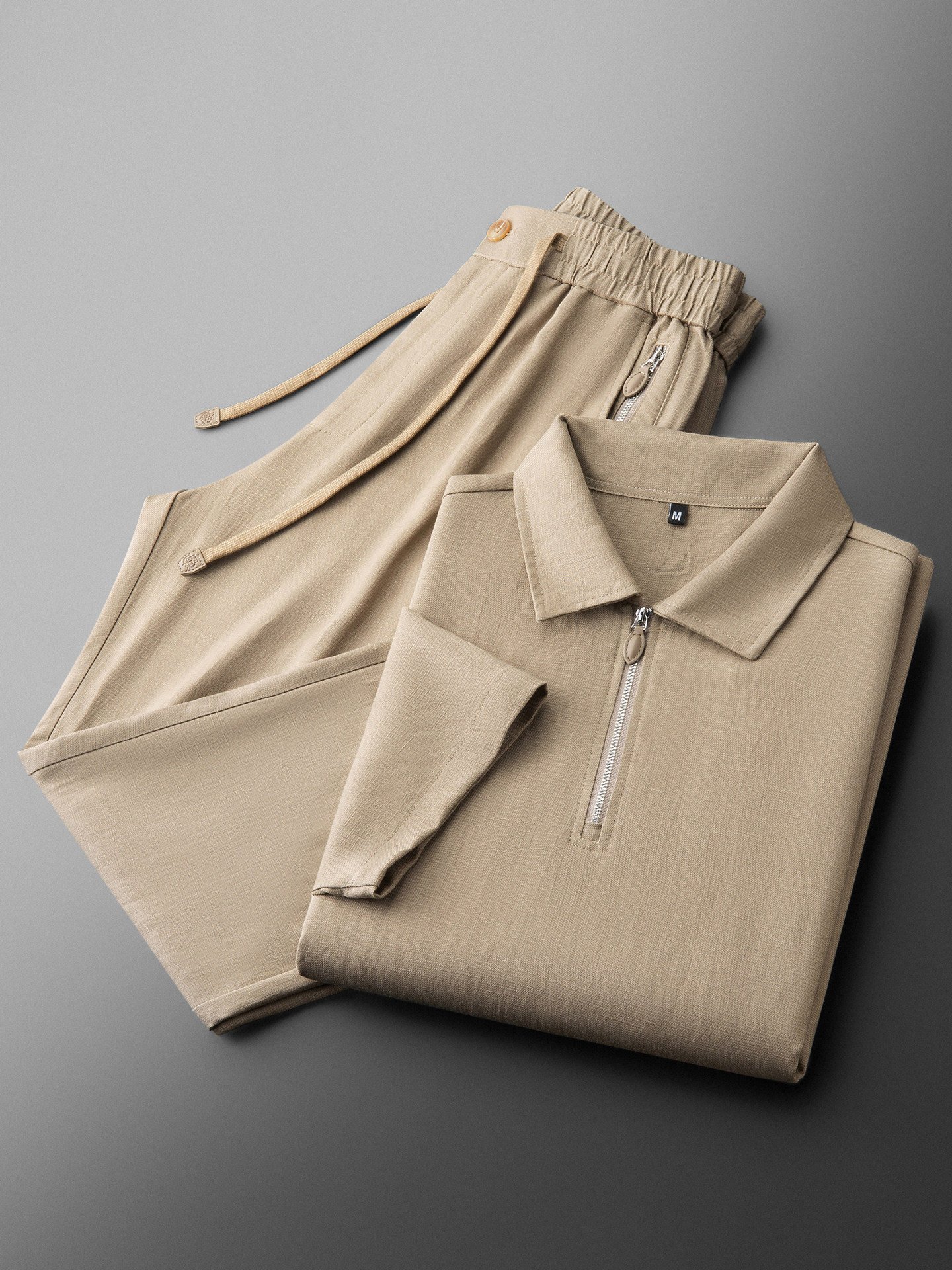 Summer high-end texture relaxe - Linen Shorts Men ulasan dan harga