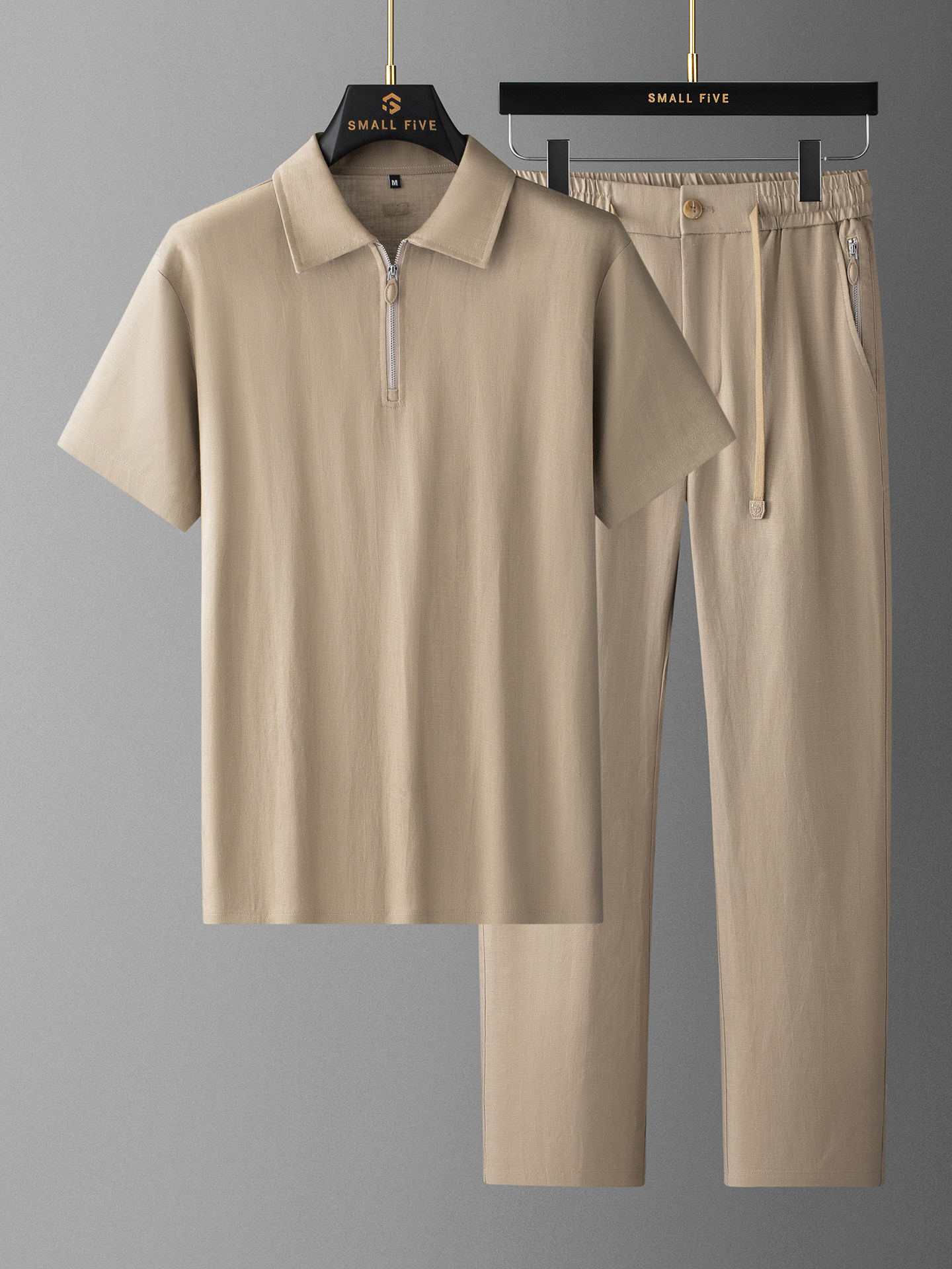 Summer high-end texture relaxe - Linen Shorts Men ulasan dan harga