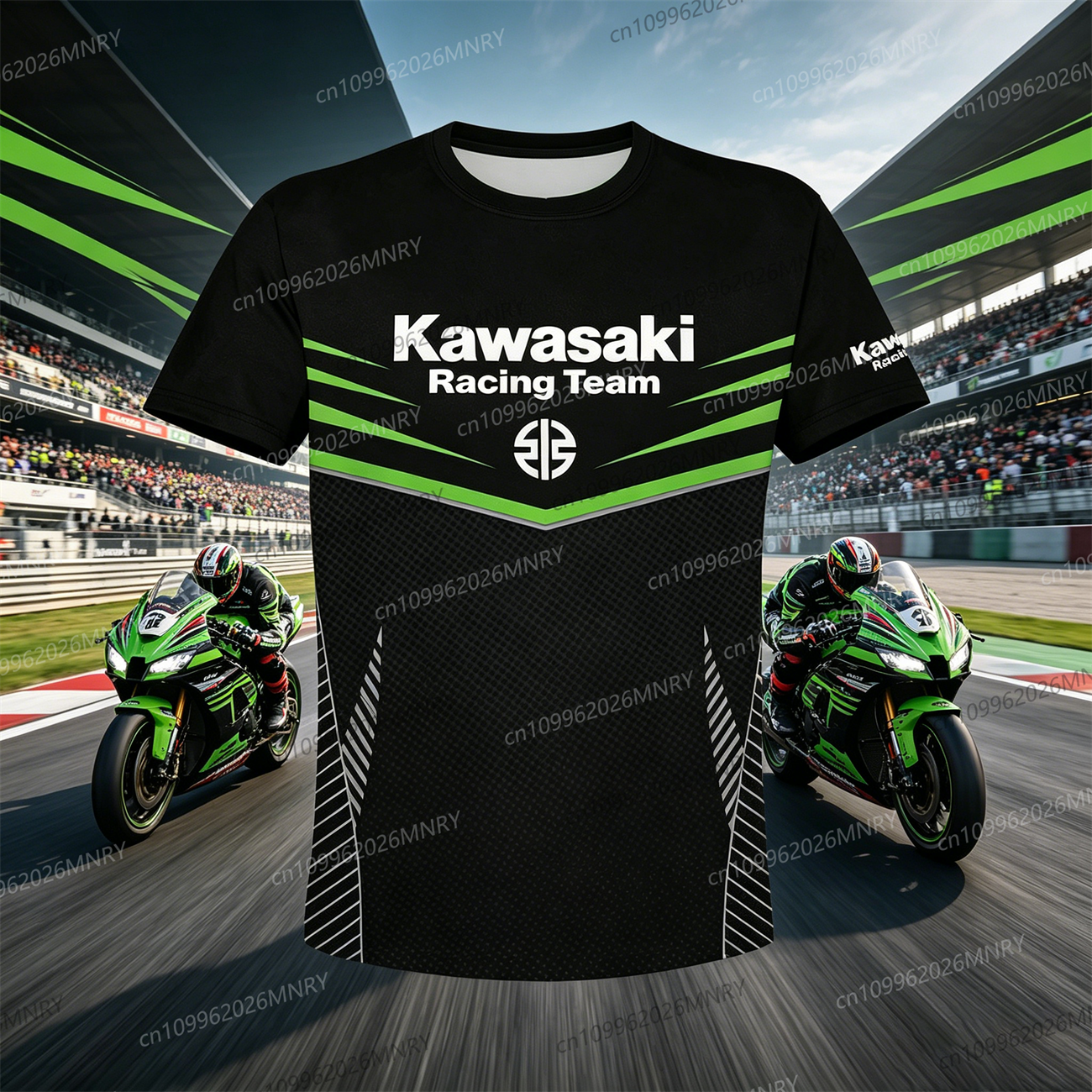 New Kawasaki T-Shirt Riding T- - Summer Clothing Motorcycle ulasan dan harga